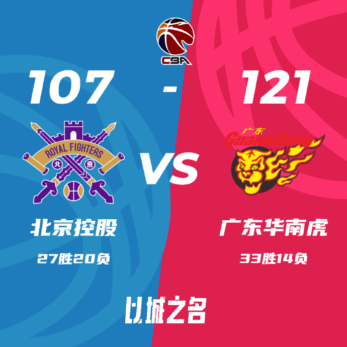 CBA常规赛：威姆斯32分周琦13+10 广东击败北控豪取8连胜